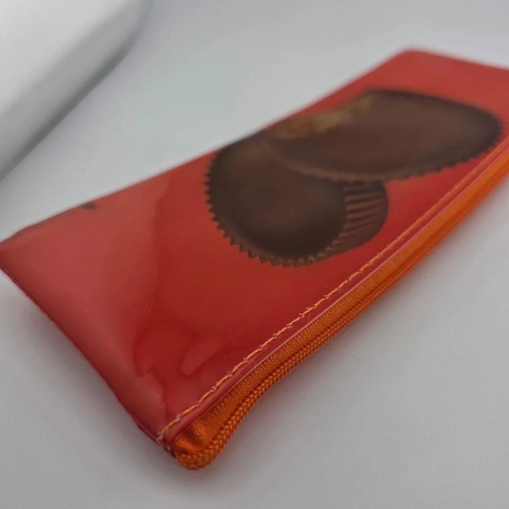 Reeses Peanut‎ Butter Cups Pencil Case Pouch Bag Orange Chocolate Candy New
